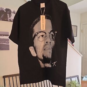 Black Artistic Portrait Short Sleeve Tee